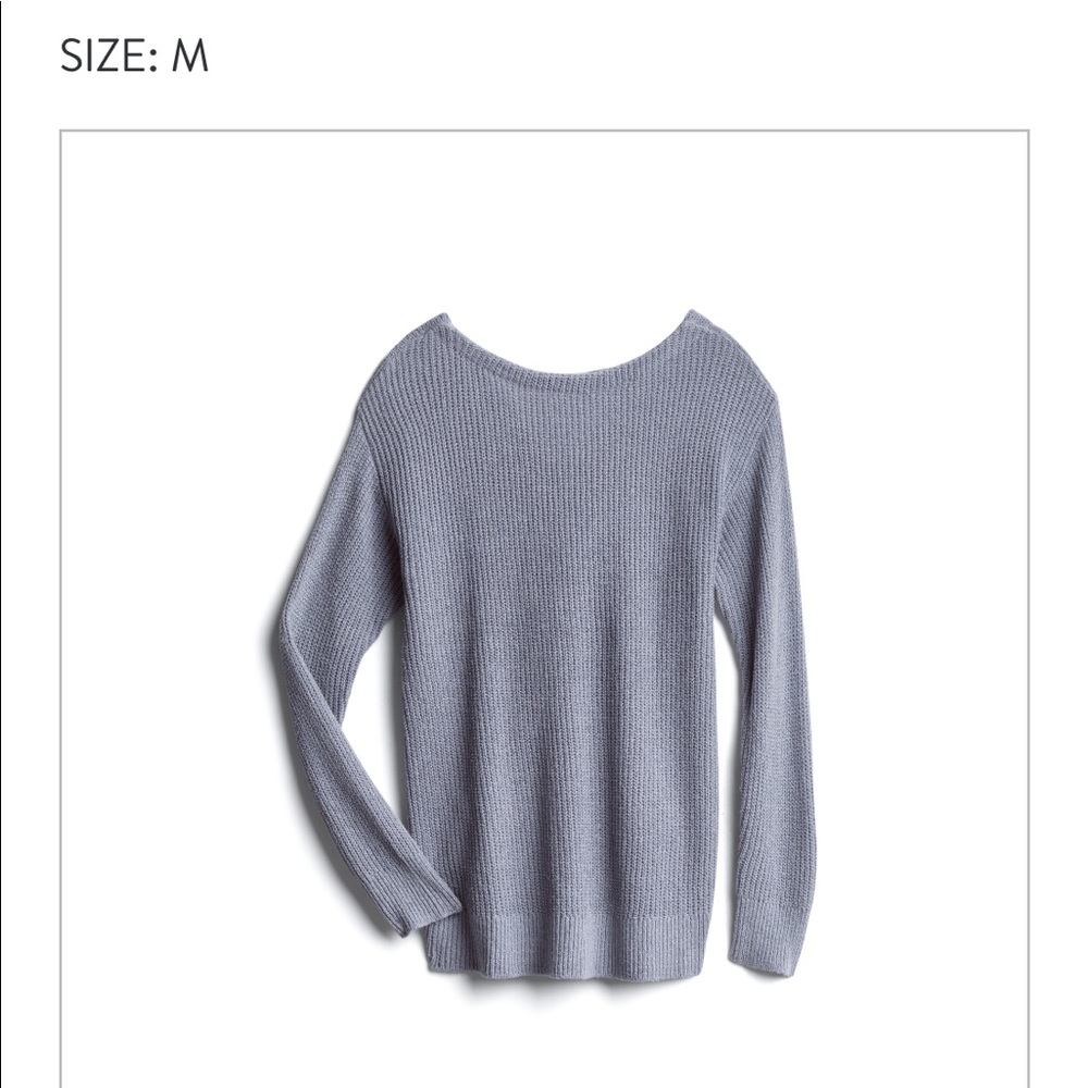 Market and Spruce; twist back pullover sweater